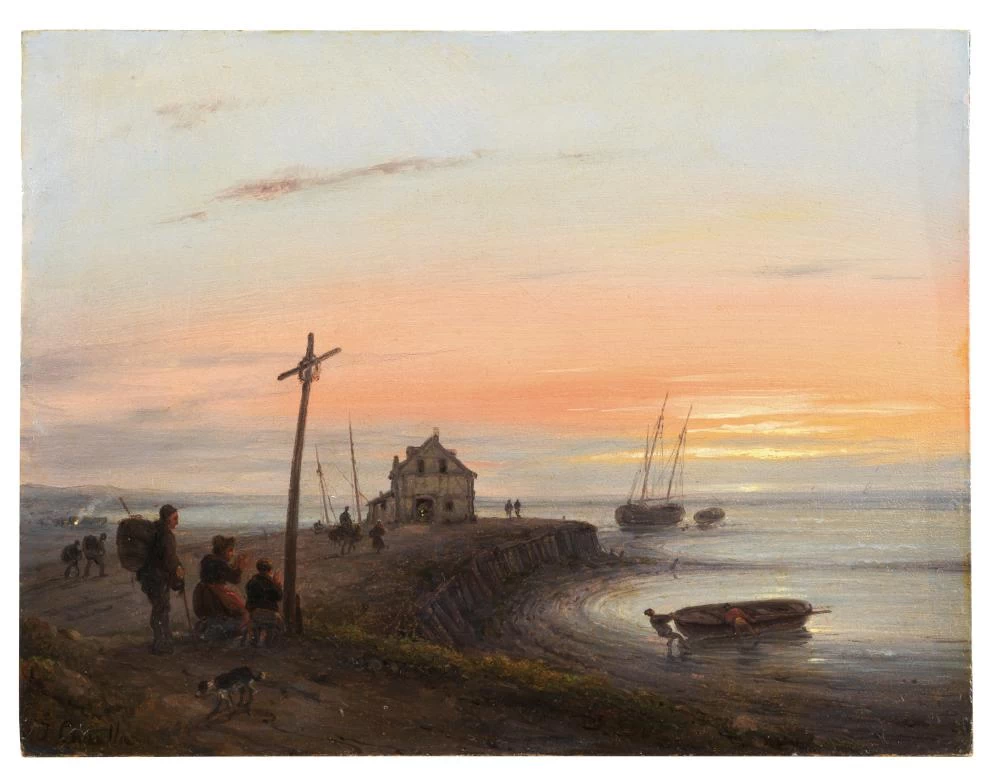 Tramonto sul Mare del Nord